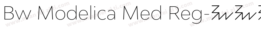 Bw Modelica Med Reg字体转换